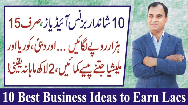 Business Ideas in Pakistan 2019 | Business ideas for unemployed youth | Mustafa Safdar Baig