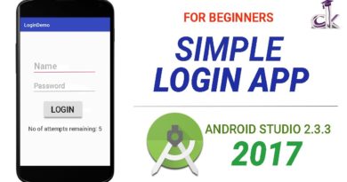 Simple Login App Tutorial Using Android Studio 2.3.3 (NEW)