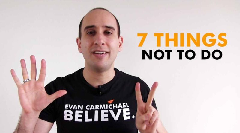 The top 7 things NOT to do when starting a business