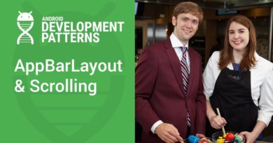 AppBarLayout and scrolling gestures (Android Development Patterns Ep 6)