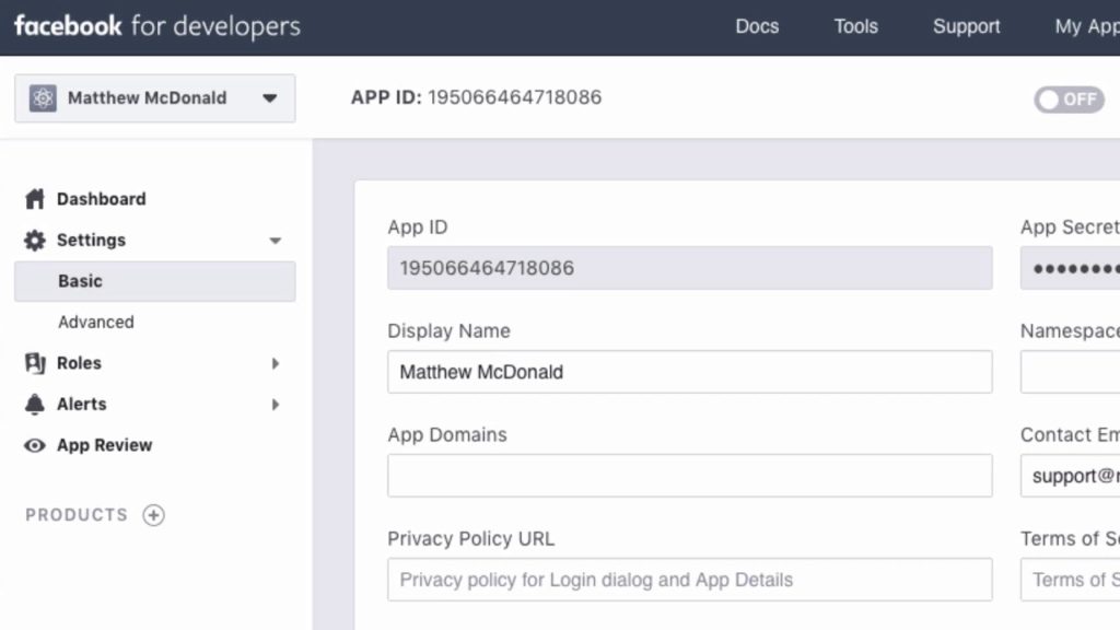 Creating A Facebook App - How To Setup A Facebook App And Get App ID And Secret