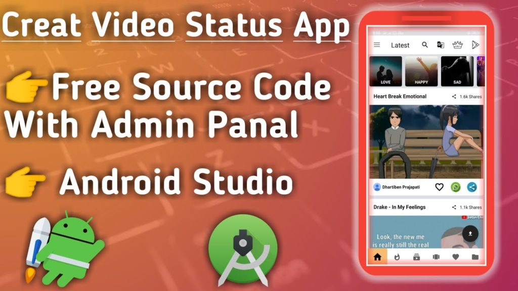 🔥Free Video Standing App Supply Code |Android Studio| Free Supply Code| 1