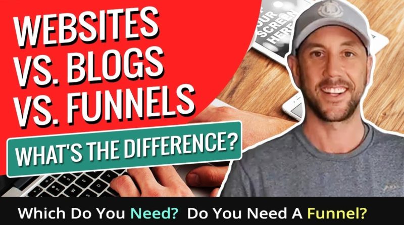 Funnels vs. Blogs vs. Websites- What's The Difference? Which Do You Need? Do You Need A Funnel?