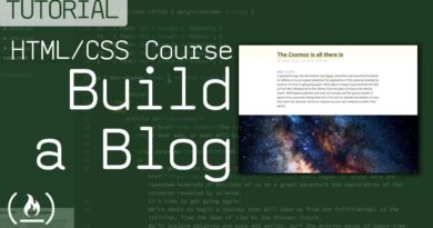 HTML/CSS Tutorial - Build a Beautiful Blog