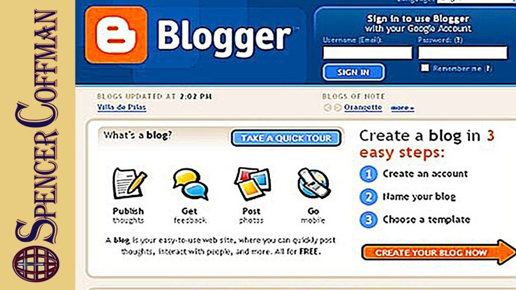 How To Create A Blogger Blog - Blogging For Dummies - Spencer Coffman