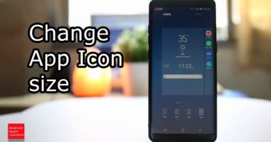 How to change app icon size for your android device (Note 8)