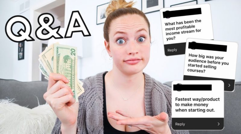MONEY MAKING Q&A: Fastest way to make money blogging, most profitable income stream, & more