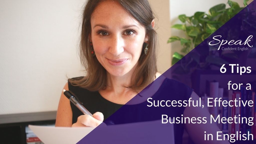 Tips for a Successful Business Meeting (Business English)