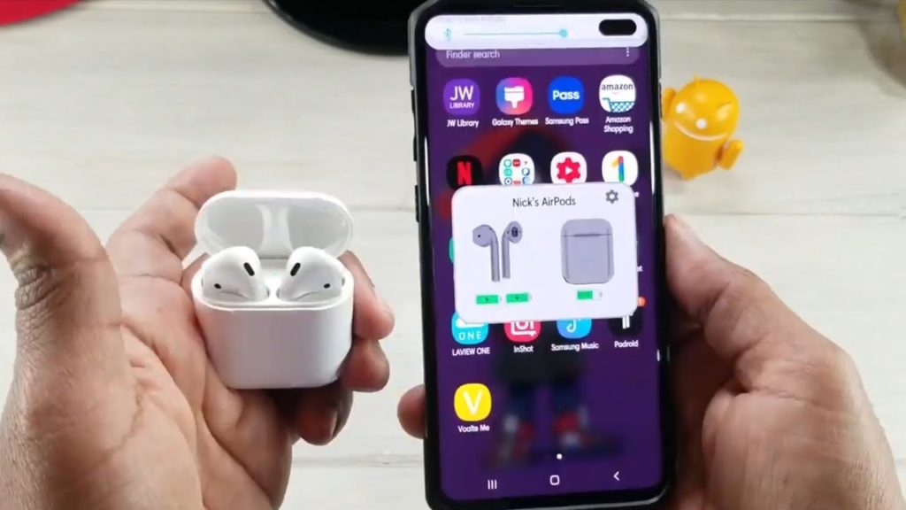 Using Apple Airpods with Galaxy S10 Plus...