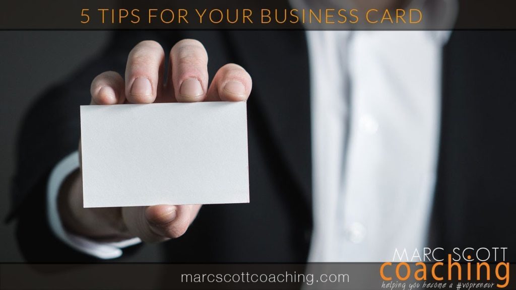 5 Tips for Your Business Cards