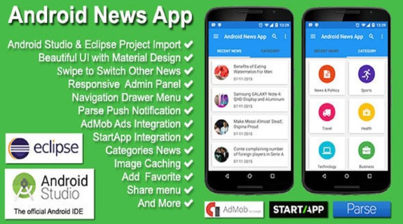 Android News App With Admin Panel + Android Studio Project