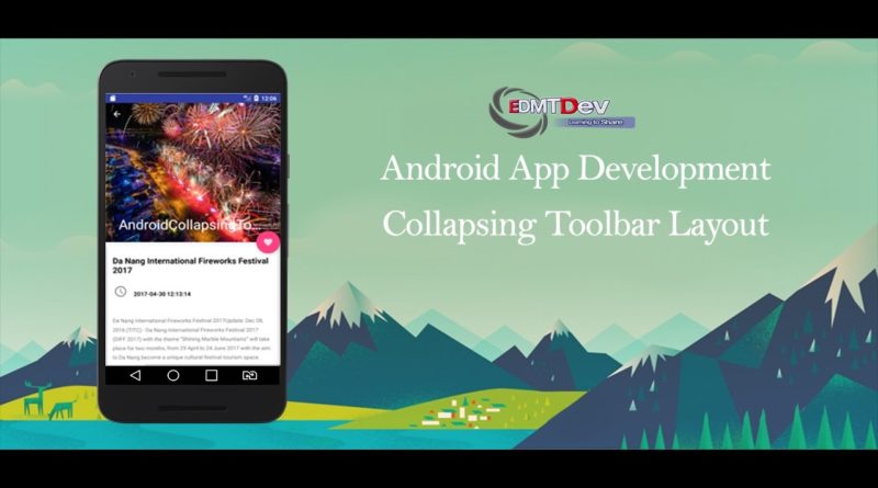 Android Studio Tutorial - Collapsing Toolbar Layout android