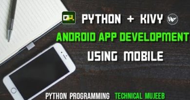 App development using python on mobile - setup