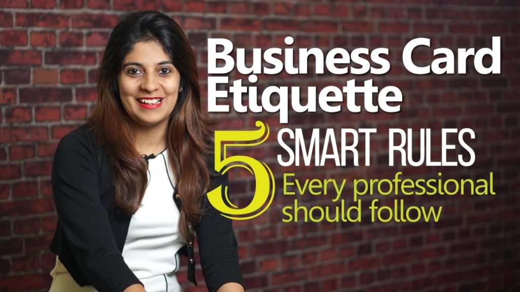 Business Card Etiquette - 05 Smart rules for every professional - Personality Development Video