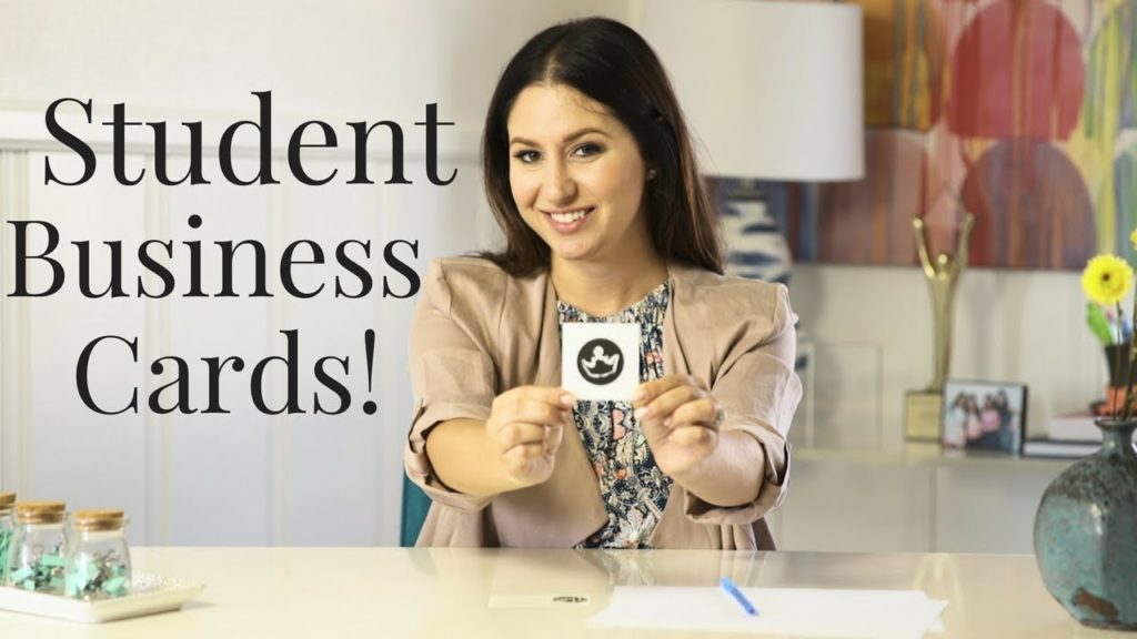 How To Create Student Business Cards! | The Intern Queen