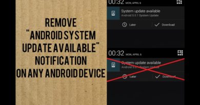 How To Remove OR Disable Android System Update Available Notification on Any Android Device