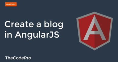 How to make a blogging app in angularjs