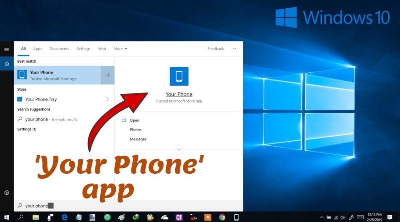 How to set up and use Your Phone app on Windows 10