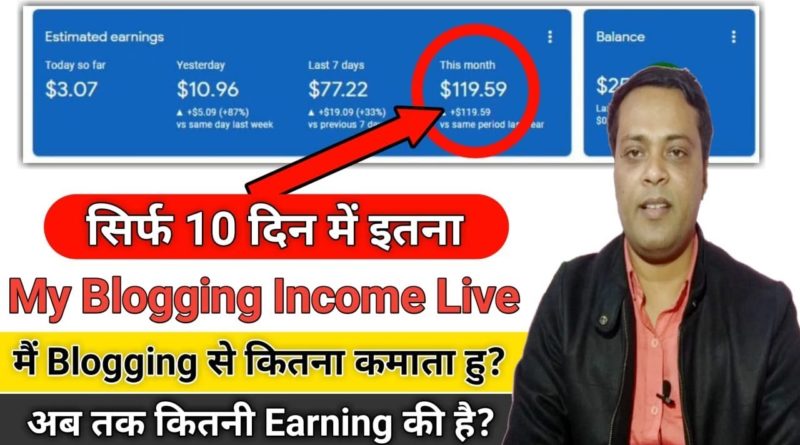 My Blogging Earning 2019 | My Monthly Blogging income