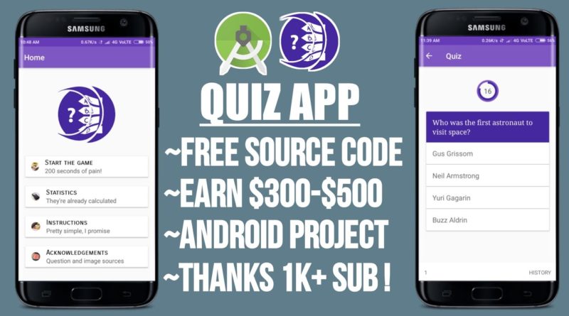 Trivia Quiz App Source Code || Free Android Studio Project Code