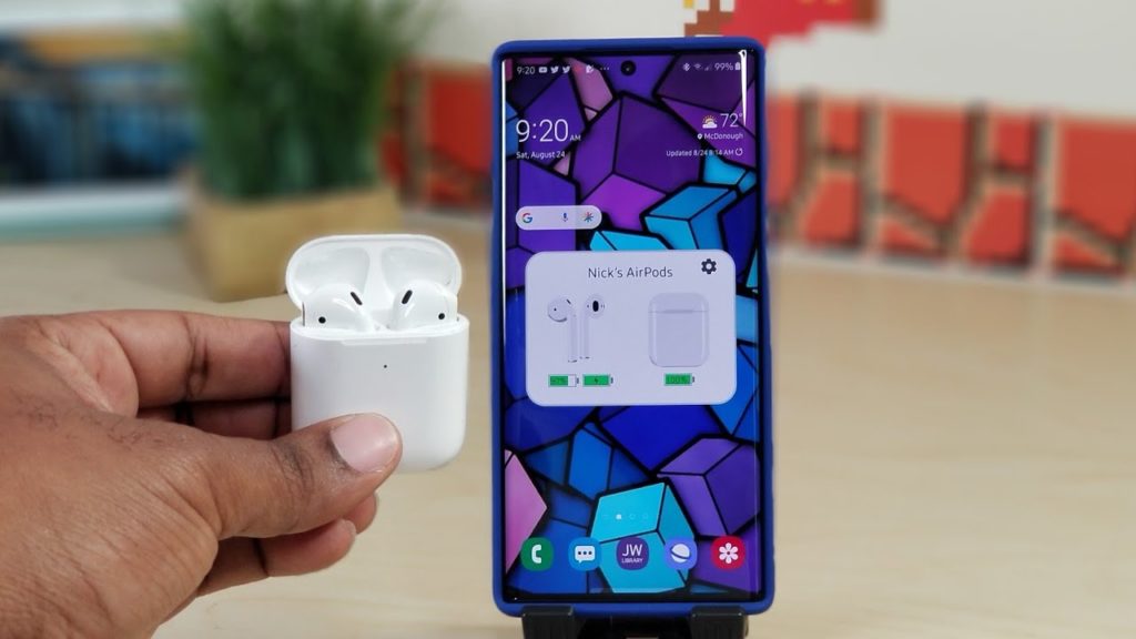 Using Apple Airpods 2 with Samsung Galaxy Note 10+...