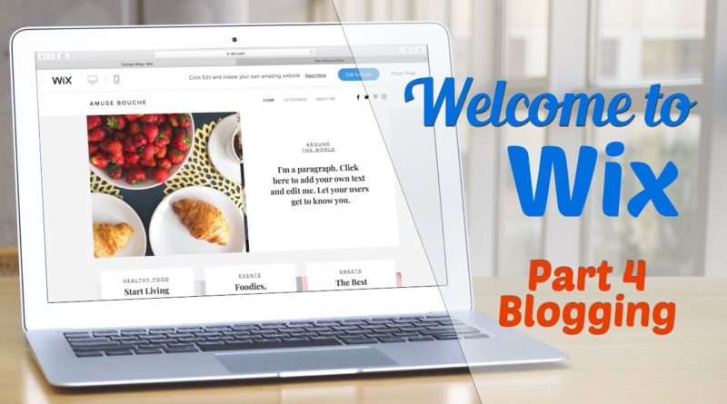 Welcome to WIX Part IV: Blogging with WIX