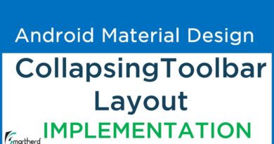 #7.3 Implementing Android CollapsingToolBarLayout | Material Design Support Library