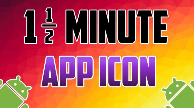 Android Studio : How to Add App Icon