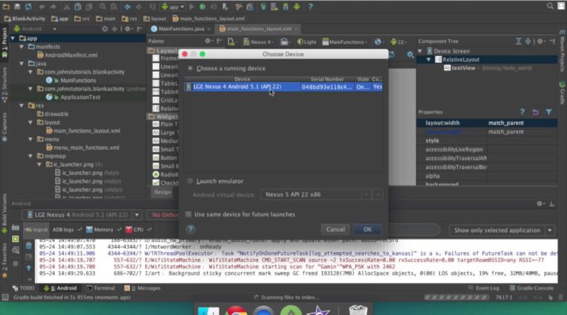 Android Studio How to run your app on emulator and phone | tablet