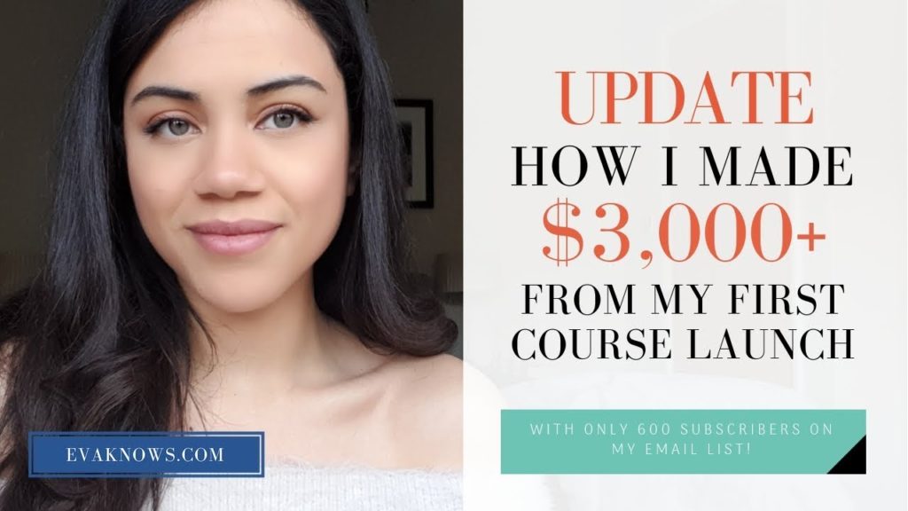 Blogging 101 Series: UPDATE: How I Made $3,000+ From My FIRST Course Launch!