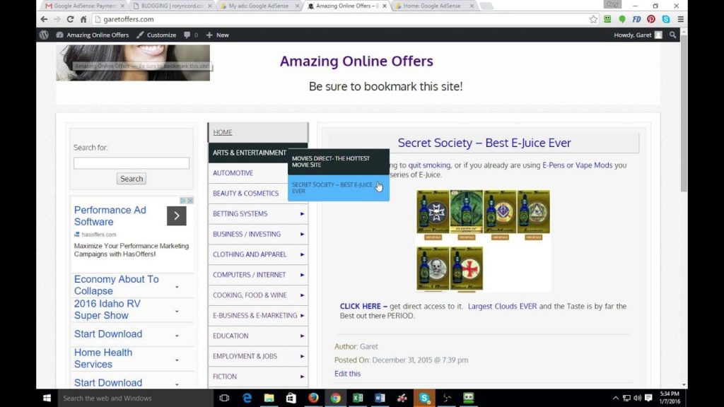 Complete Step by Step "Link Posting" Blogging Site Set Up PART 6