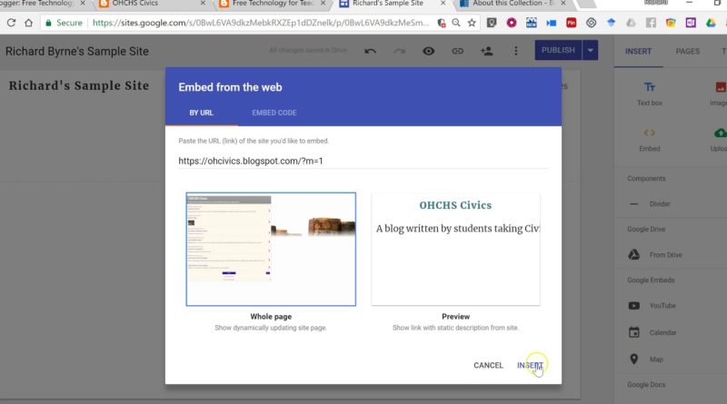 How to Import Blogger Posts Into New Google Sites