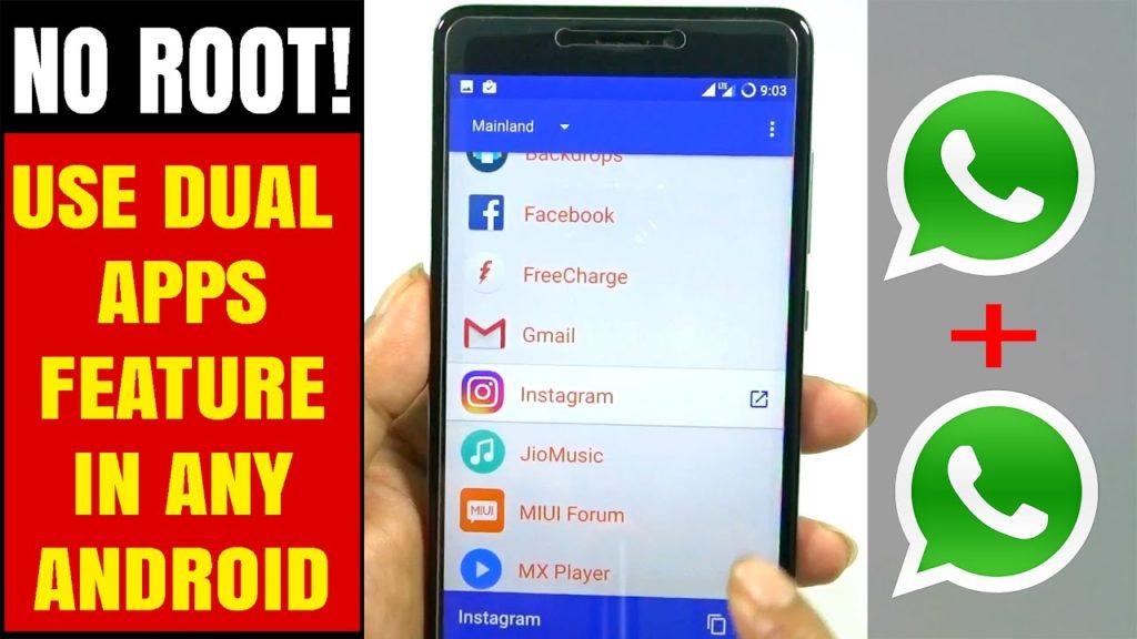 How to Use Dual Apps Feature In any Android - NO ROOT (Use 2 Whatsapp in one Phone)