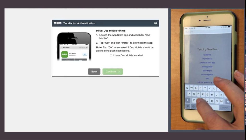 How to install DUO mobile app
