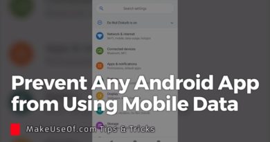 Stop Any Android App from Using Mobile Data
