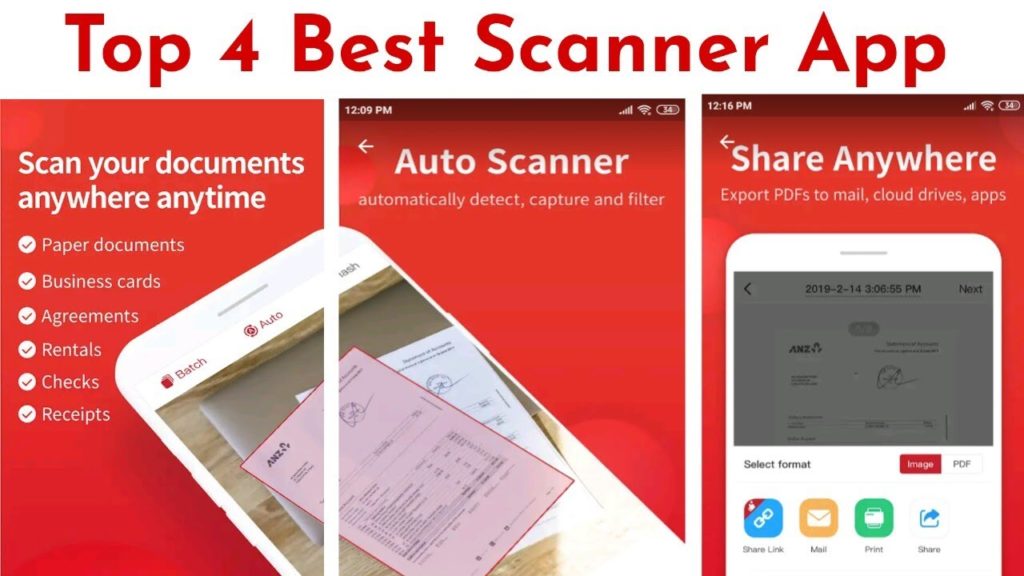 Top 4 Best Documents Scanner App For Android Mobile, Scanner HD, CamScanner, Tap Scanner, Adobe Scan