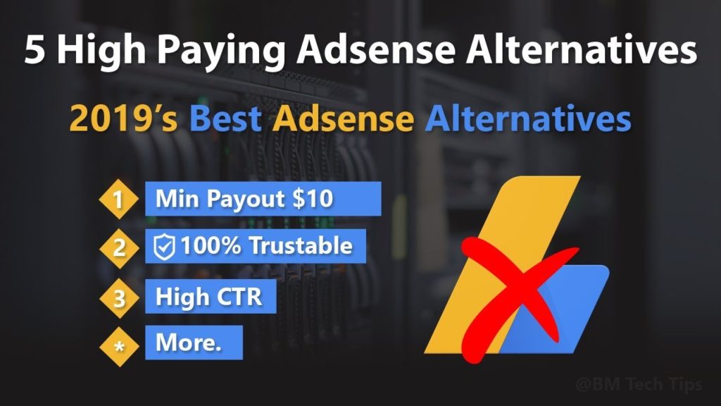 Top 5  Best Google Adsense Alternatives in 2019