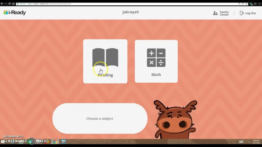 iReady Student Login tutorial