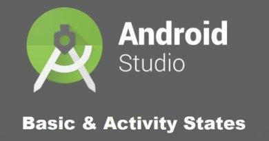 Android Studio Tutorials   Basics of APP Development and Activity states
