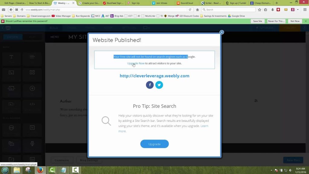 Beware Of Free Blog Hosting Sites Like Weebly