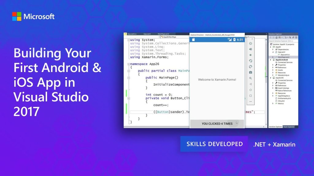 Building Your First Android & iOS App in Visual Studio 2017