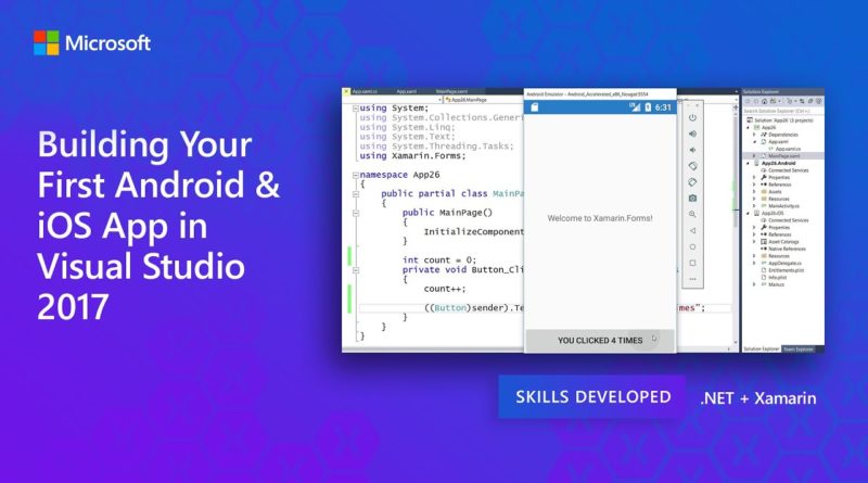 Building Your First Android & iOS App in Visual Studio 2017