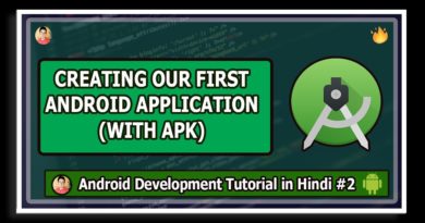 Creating Our First Android App (with APK) | Android Tutorials in Hindi #2