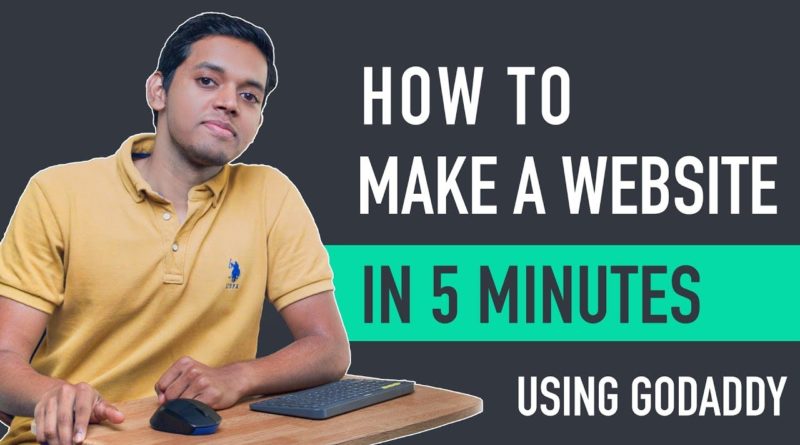 How to Make a Website in 5 mins with Godaddy