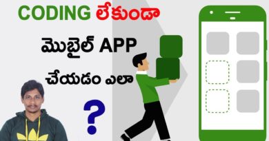 How to create mobile apps for android in Telugu || Without Coding