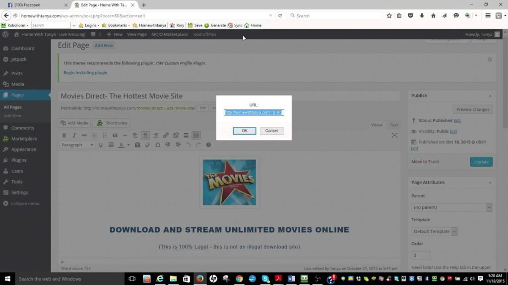 How to post your Blogging Site Offers on Facebook