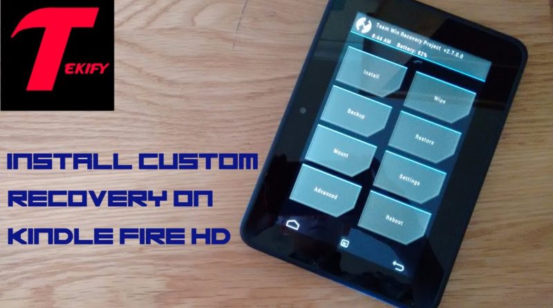 Install Custom Recovery (TWRP) On Kindle Fire HD 7 (2012) 7.5.1 (EASY!)