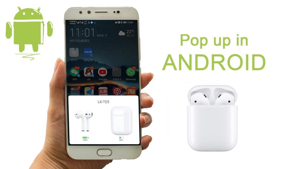 Lk te9 android pop up w1 chip test amazing airpods copy i10 i12 killer