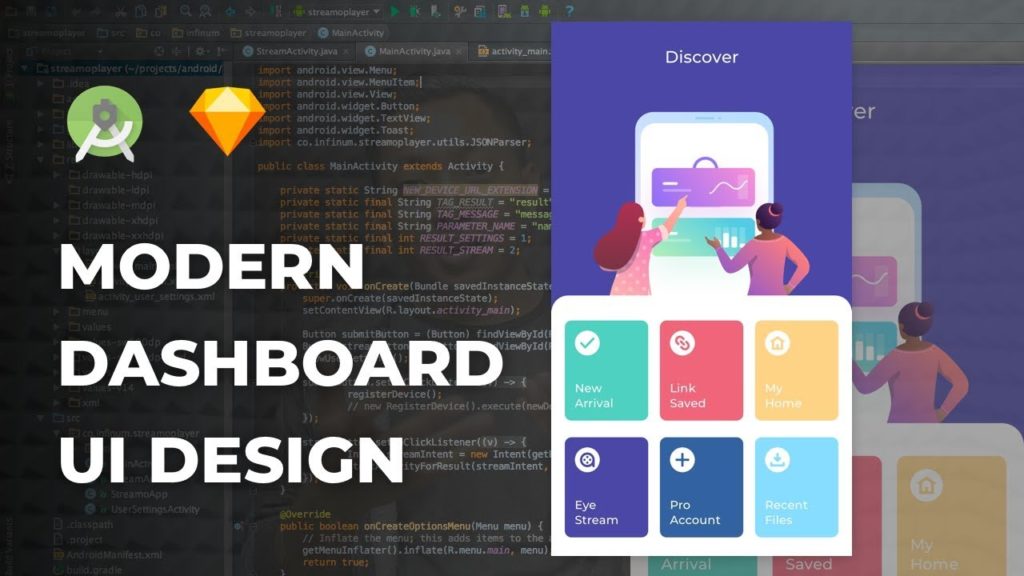 Modern Dashboard UI Design Android Studio Tutorial
