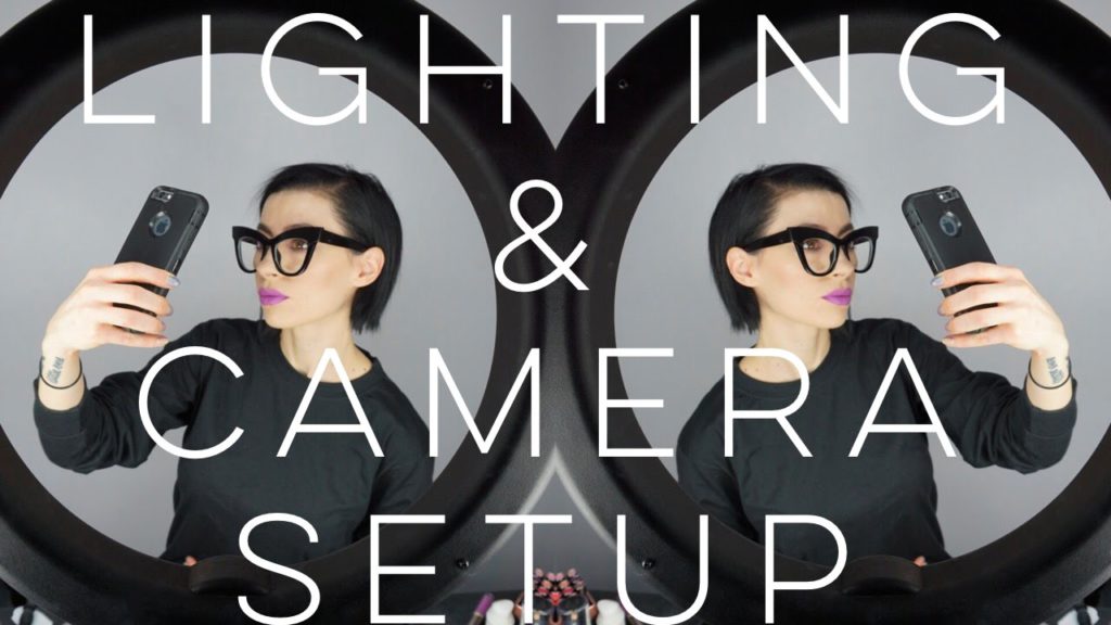 My Lighting and Camera set up for Beauty Blogging | Diva Ring Light Canon t5i + Sony A5100